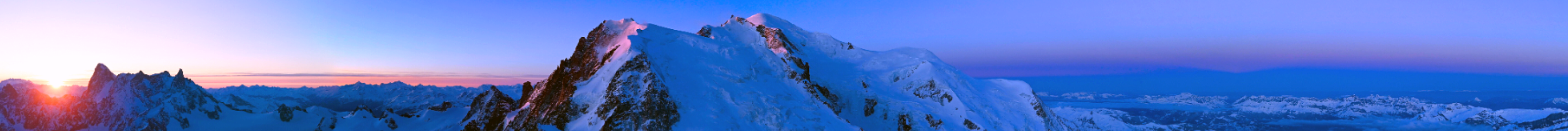 Lundi, 06:40 depuis l'aiguille du Midi- © CMB